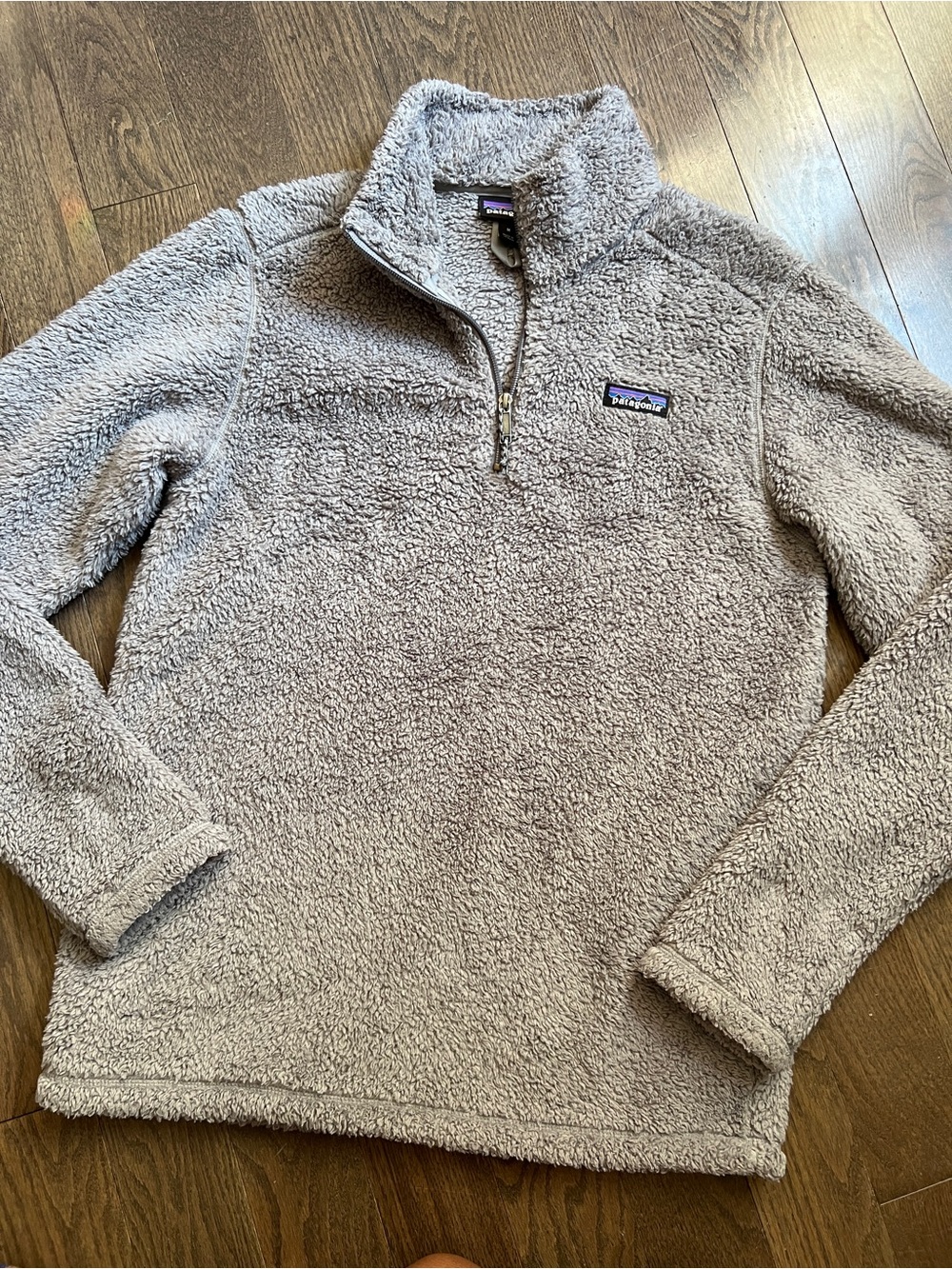 Patagonia Los Gatos Women's Fleece Quarter-Zip Pullover Light Gray medium